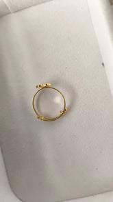Pink Star Ring 1.04 Grams, 18KT Gold